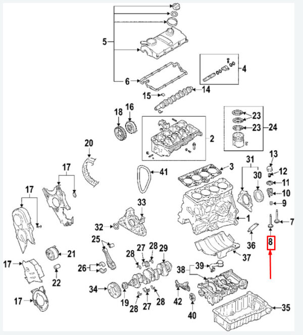 038109611E - NEW AUDI A4 AVANT B7 ENGINE EXHAUST VALVE 038109611E ORIGINAL