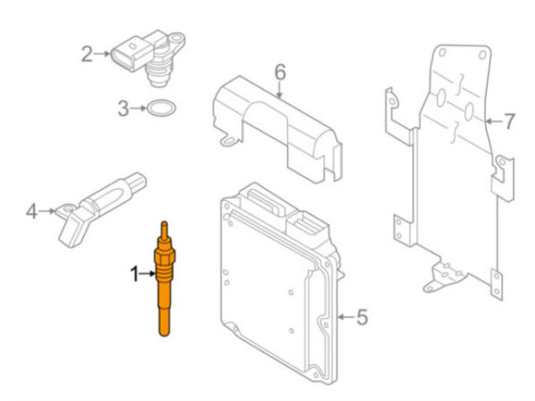 03L905061H - NEW AUDI Q5 8R GLOW PLUG 03L905061H ORIGINAL