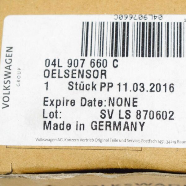 04L907660C - Audi Q3 8U oil level sensor 04L907660C 2017 new original