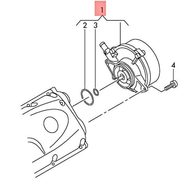 05A145100A - NEW AUDI Q7 4LB VACUUM PUMP 05A145100A ORIGINAL