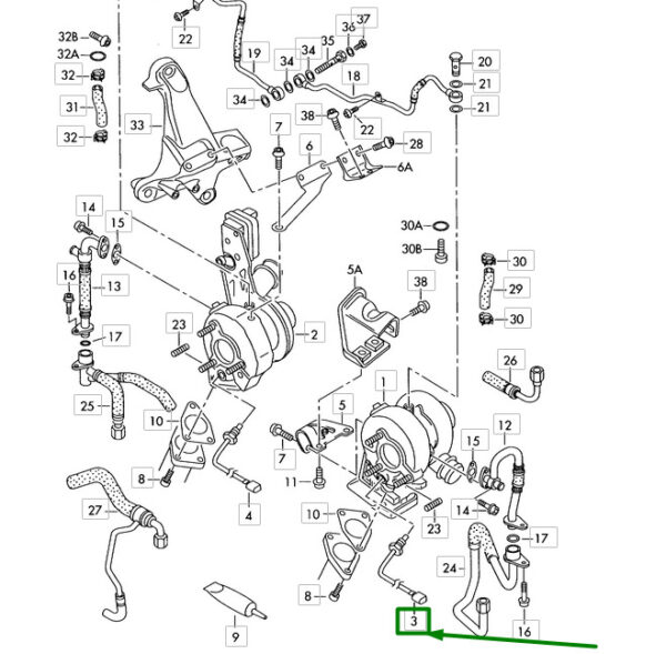 05A927321F - NEW AUDI A8 D4 SPEED SENSOR 05A927321F ORIGINAL