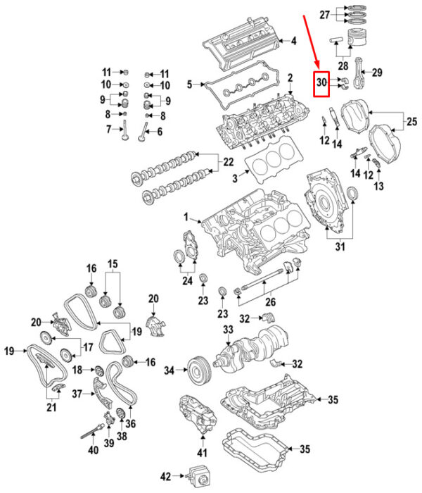 06E105701SBLA - NEW AUDI A4 AVANT B7 ENGINE CONNECTING ROD BEARING 06E105701SBLA ORIGINAL