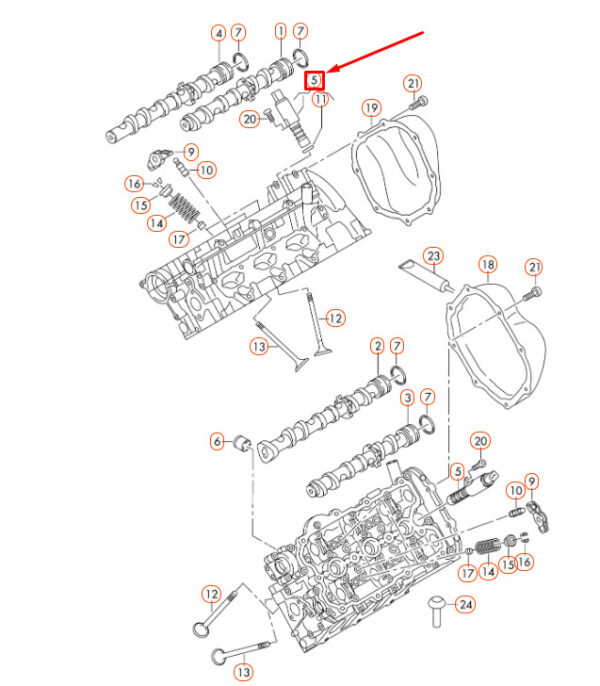 06E109257L - NEW AUDI A4 B8 CAMSHAFT CONTROL VALVE 06E109257L