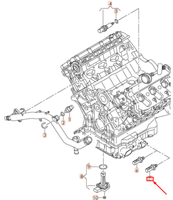 06E919081G - NEW AUDI A4 B8 OIL PRESSURE SWITCH 06E919081G ORIGINAL