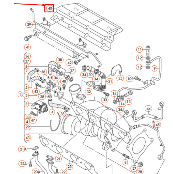 06F129597F - Audi A3 8P Turbocharger Cover Plate Shield 06F129597F NEW REAL