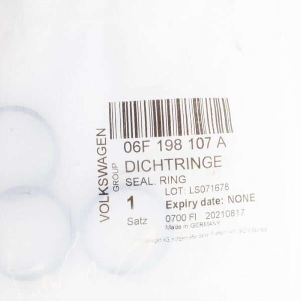 06F198107A - Audi A1 8X camshaft sealer gasket set 06F198107A NEW REAL
