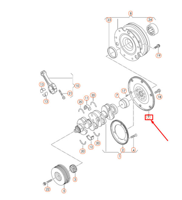 06H105323H - NEW AUDI A4 B8 CLUTCH PLATE 06H105323H ORIGINAL