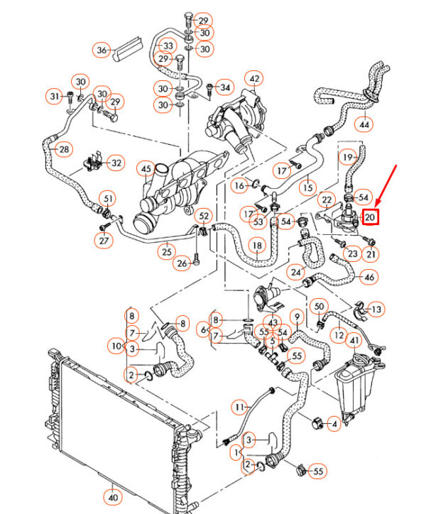 06H965561 - NEW AUDI A4 B8 AUXILIARY COOLANT PUMP 06H965561
