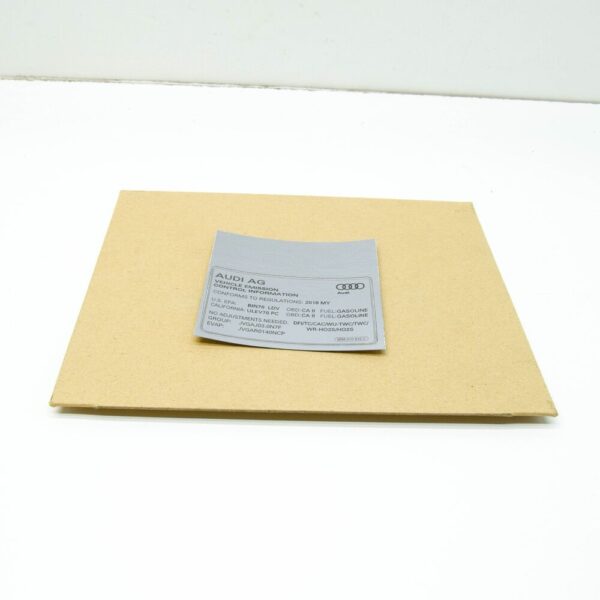 06M010533C - NEW AUDI A4 AVANT B9 EMISSION VALUES DATA PLATE 06M010533C ORIGINAL