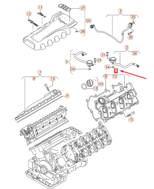 079103471BD - NEW AUDI RS5 COUPE QUATTRO 8T3 LEFT CYLINDER HEAD COVER 079103471BD ORIGINAL