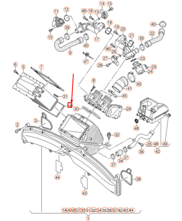 079145865 - NEW AUDI A6 C7 Intercooler Gasket 079145865 OEM
