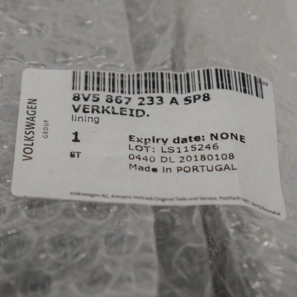 8V5867233ASP8 - Audi A3 S3 8V A-pillar gluing front left 8V5867233ASP8 new
