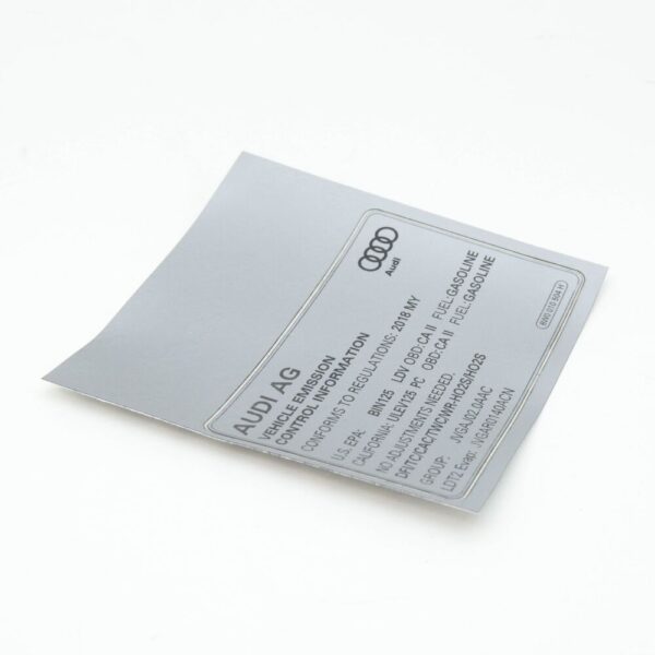 8W0010504H - New Audi Q5 FY Data Plate 8W0010504H Genuine
