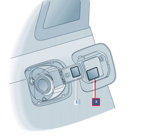 8W0010508AF - NEW AUDI A6 C8 FUEL FILLER NECK STICKER 8W0010508AF ORIGINAL