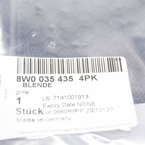 8W0035435 - Audi A4 B9 Sound Speaker Cover 8W0035435 4PK 8W00354354PK NEW GENUINE