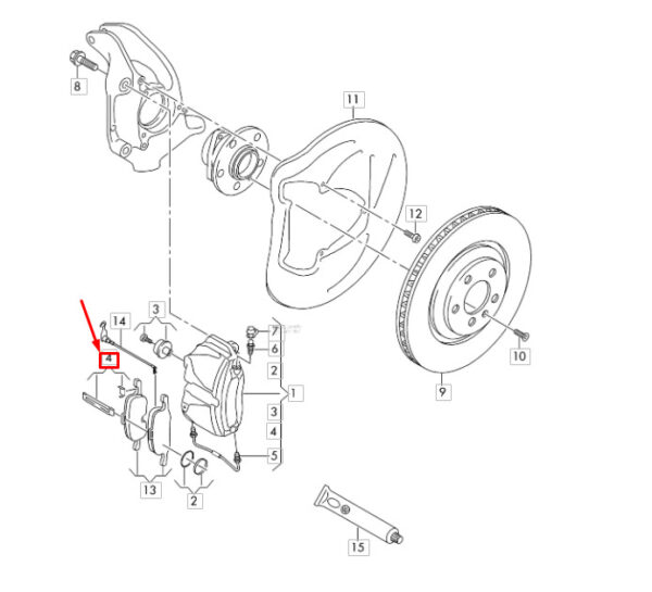 8W0698231 - NEW AUDI A4 B9 FRONT INTERMEDIATE PLATE AND SPRING TAPS SET 8W0698231 16-19