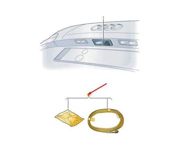 8W5054733 - AUDI A4 B9 Reversing Camera Wire Set 8W5054733 NEW GENUINE