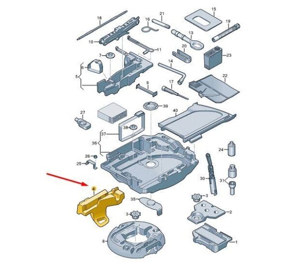 8W7012169F - AUDI A5 MK2 Stowage Compartment 8W7012169F NEW GENUINE