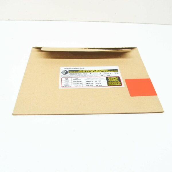 8W8010502BR - NEW AUDI A5 8W6 TYRE PRESSURE DATA PLATE STICKER 8W8010502BR ORIGINAL