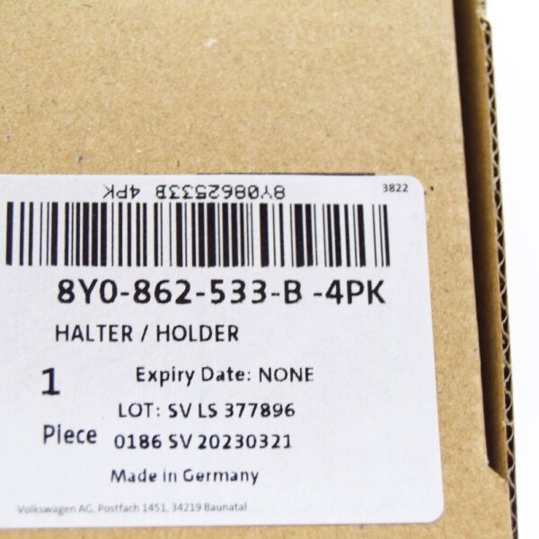8Y0862533B4PK - AUDI Q4 E-TRON CENTRE CONSOLE CUP HOLDER 8Y0862533B4PK NEW GENUINE