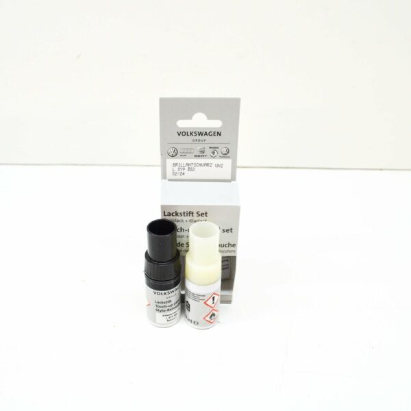 L0Y9B02 - NEW AUDI VW BRILLIANT BLACK TOUCH UP PAINT SET L0Y9B02 ORIGINAL