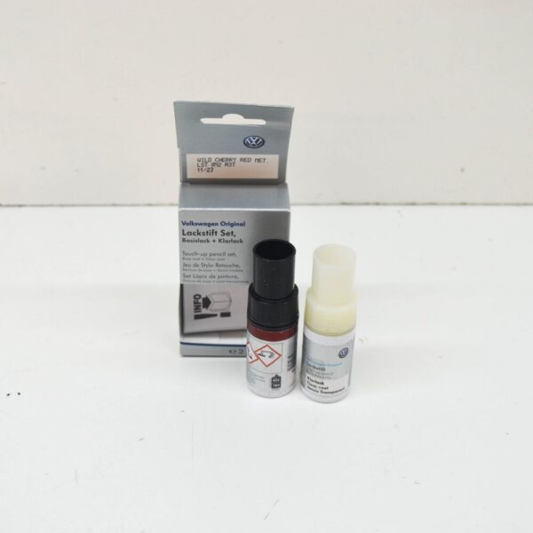 LST0M2A3T - NEW AUDI VW TOUCH UP PAINT SET WILD CHERRY RED LST0M2A3T ORIGINAL