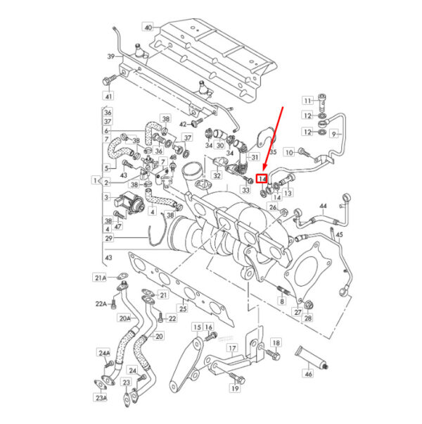 N90067202 - NEW AUDI A5 8T3 TURBOCHARGER OIL LINE SEAL N90067202 ORIGINAL