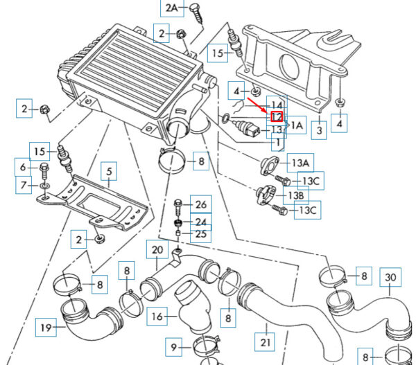 N90316802 - NEW AUDI Q7 4L COOLANT FLANGES SEAL O-RING N90316802 ORIGINAL