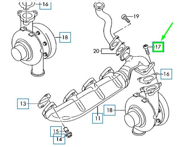 N91046101 - NEW AUDI A8 D3 EXHAUST TRUNK SCREW N91046101 ORIGINAL