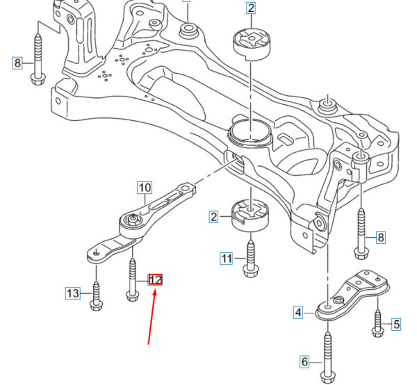 N91167101 - NEW AUDI Q2 ENGINE SUPPORT HEX SOCKET HEAD SCREW N91167101 ORIGINAL