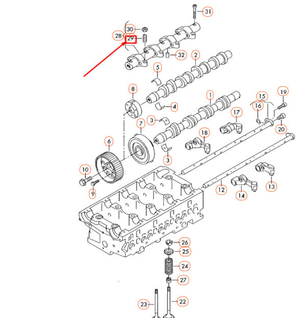 WHT000530 - New AUDI A6 C6 Injector Adjusting Screw WHT000530