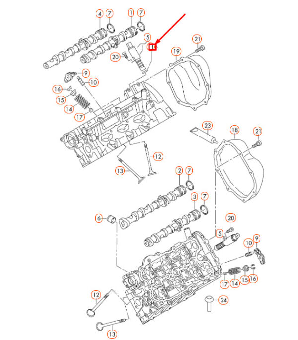 WHT002789 - NEW AUDI A4 B7 CAMSHAFT ADJUSTMENT VALVE SEAL WHT002789 ORIGINAL