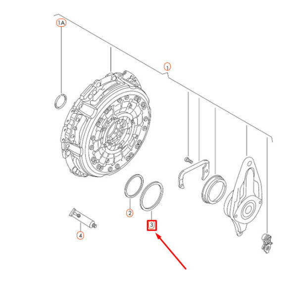 WHT003352C - NEW AUDI A1 8X CLUTCH ADJUSTING DISC WHT003352C ORIGINAL
