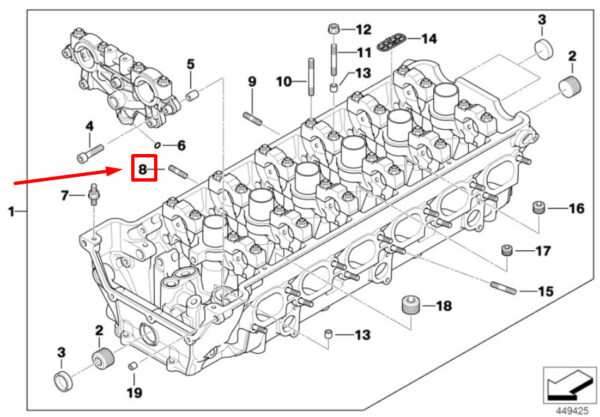 07129900298 - BMW Z4 Coupe E86 exhaust manifold bolts 9900298 07129900298 NEW ORIGINAL