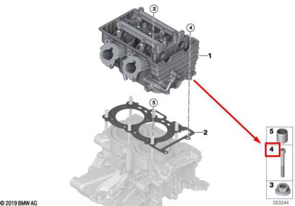07129905599 - New BMW i3 I01 Engine Oil Pan Bolt with Washer 9905599 07129905599