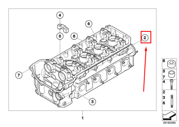 07129908155 - NEW BMW 3 COUPE E92 ENGINE CYLINDER HEAD BOLT SCREW 07129908155 9908155