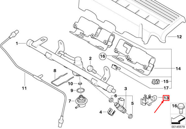 07137510742 - NEW MINI COOPER R50, R53 FUEL TANK PUMP MOUNT 07137510742 7510742