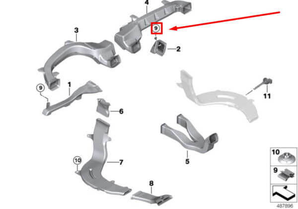 07147654321 - NEW BMW X3 G01, F97 RECEIVER MOBILE GPS CLAMP 7654321 07147654321 GENUINE
