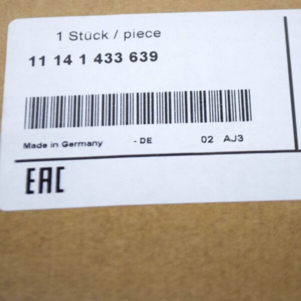 11141433639 - BMW 3 SERIES E46 LOWER CONTROL HOUSING SEAL RIGHT 11141433639 NEW GENUINE