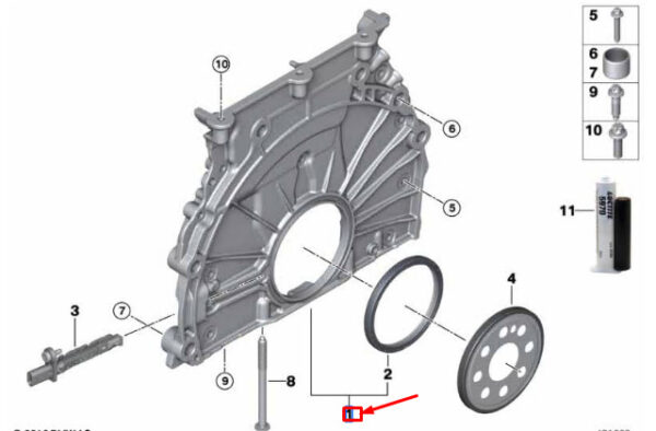 11148687456 - MINI COOPER F56 ENGINE CONTROL HOUSING COVER 11148687456 NEW GENUINE