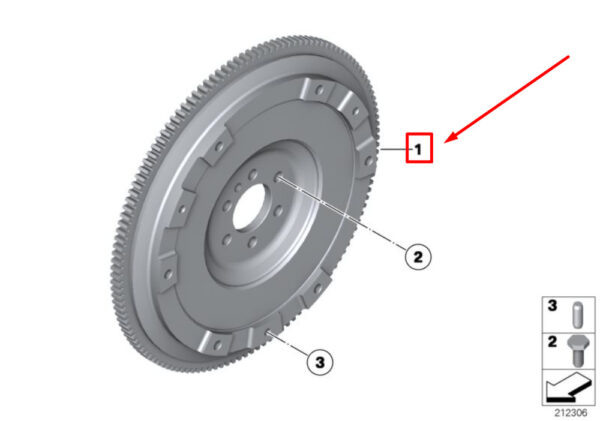 11227561765 - New MINI Cooper R56 Clutch Flywheel 11227561765 Genuine