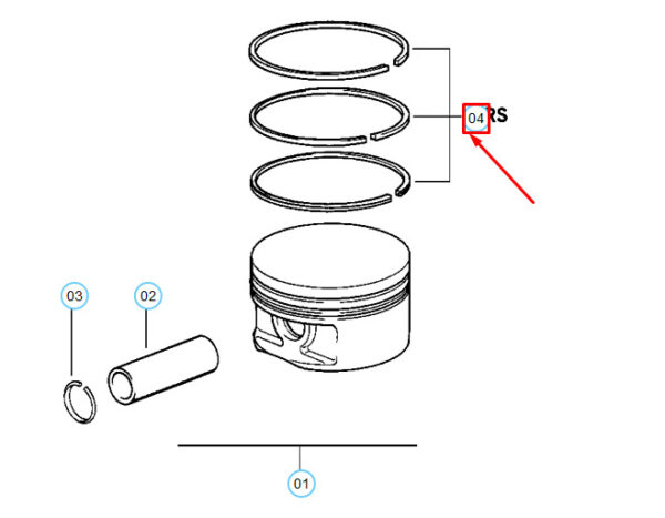 11251727461 - NEW BMW 3 E30 PISTON RINGS REPAIR  11251727461 1727461 ORIGINAL
