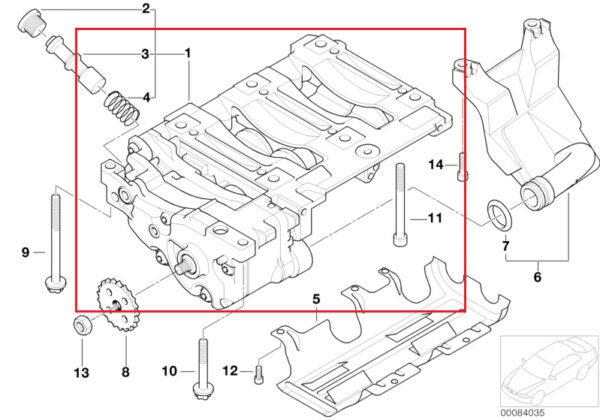 11277594471 - NEW BMW 3 E90 2.0I 95KW OIL PUMP 11277594471 ORIGINAL