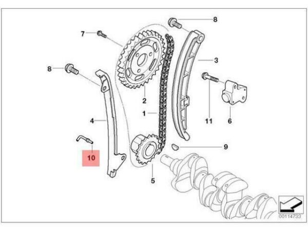 11317792378 - OEM MINI R50 COUPE OIL SPRAYING NOZZLE 11317792378 GENUINE NEW