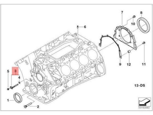 11317792701 - OEM BMW E65 SEDAN OIL SPRAYING NOZZLE 11317792701 GENUINE NEW