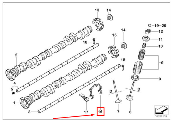 11317830887 - NEW BMW Z4 COUPE E86 ROCKER ARM SPRING CLIP 11317830887 7830887 ORIGINAL