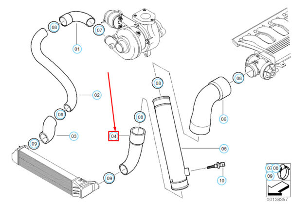 11617799392 - NEW BMW 3 E46 PRESSURE HOSE ASSEMBLY 11617799392 7799392 OEM