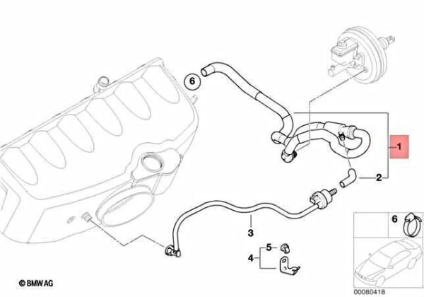 11617831663 - BMW E46 11617831663 Vacuum Control Suction Pump