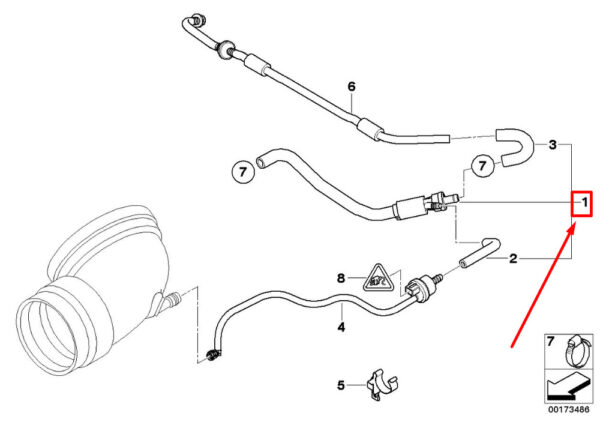 11617836602 - NEW BMW Z4 COUPE E86 SUCKING JET PUMP W/LINES 7836602 11617836602