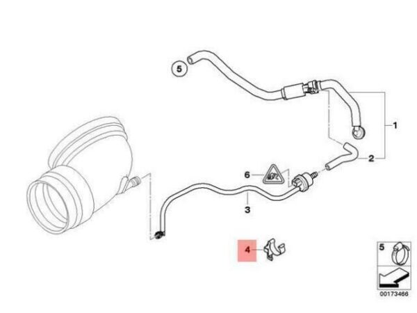11617836603 - OEM BMW Z4 E85 E86 ENGINE AIR SHUT OFF VACUUM VALVE BRACKET 11617836603 GENUINE